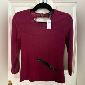 Banana Republic Deep Red Long Sleeve Top